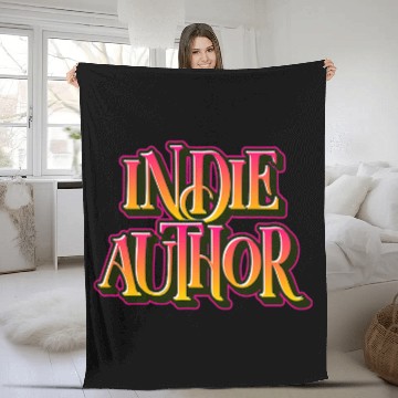 Discover Book Fun Indie Author Design for Book Writers and Authorpreneurs Fleece Blankets