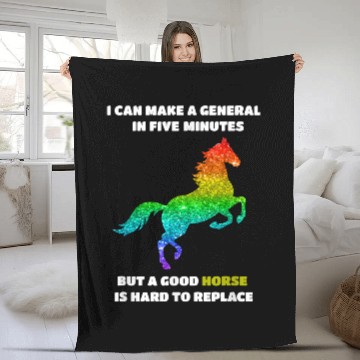 Discover Horse Pet Abraham Lincoln HORSE rainbow Fleece Blankets