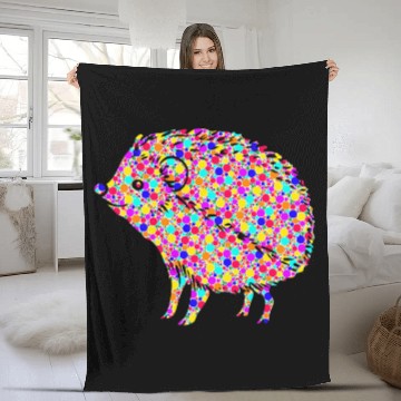 Discover Hedgehog Pet International Dot Day Colorful Dotted Hedgehogs 2 Fleece Blankets