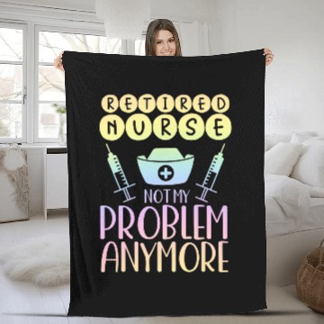 Discover nurses Job Retired nurses Pastel Rainbow Artwork Retirement Party Fleece Blankets