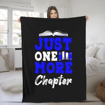 Discover Book Fun One More Chapter Reading Lover Books Passion Thriller Zip Fleece Blankets