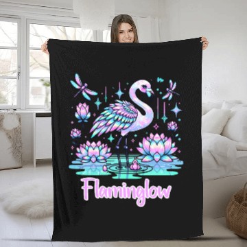 Discover Flamingo Pet Pastel Kawaii Chibi Dragonfly Product Baseball Tees Fleece Blankets