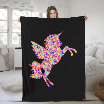 Discover Unicorn Pet International Dot Day Colorful Dotted Fleece Blankets