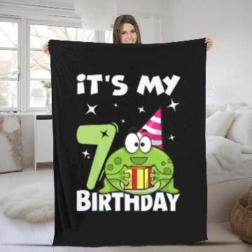 Discover Frog Pet Its My Birthday Frog 7 Themed Frog Birthday Baseball Tees Fleece Blankets