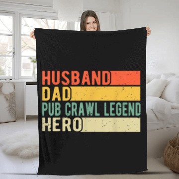 Discover Beer Fun Bar Crawl Beer Hopping Liquor Spirits Pub Crawl 6 Fleece Blankets