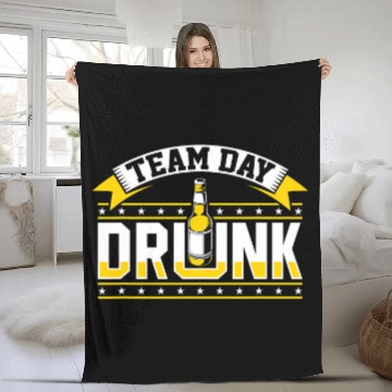 Discover Beer Fun Team Day Drunk Funny Beer Drinking Fleece Blankets
