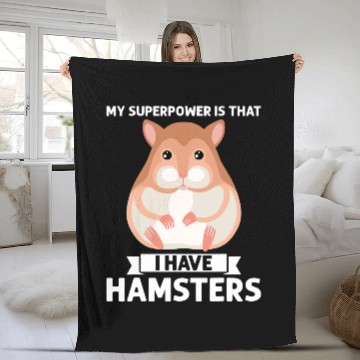 Discover Hamster Pet my superpower is that I have hamsters hamster Baseball Tees Fleece Blankets