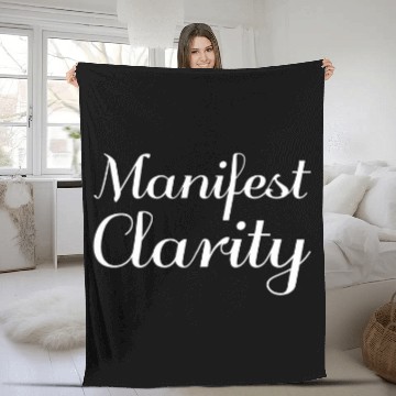 Discover Manifest Clarity Mental Health Therapist Fleece Blankets