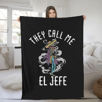 Discover Hey Call Me El Jefe Mexican Boss Chef Sheriff Sombrero Baseball Tees Fleece Blankets