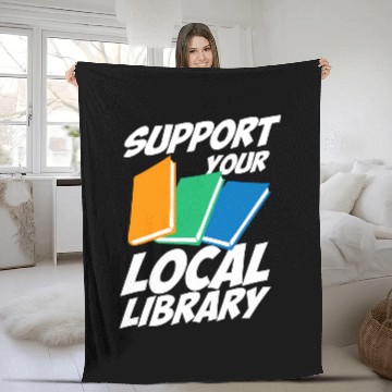 Discover Librarian Job Support Your Local Library For Librarians MP Fleece Blankets