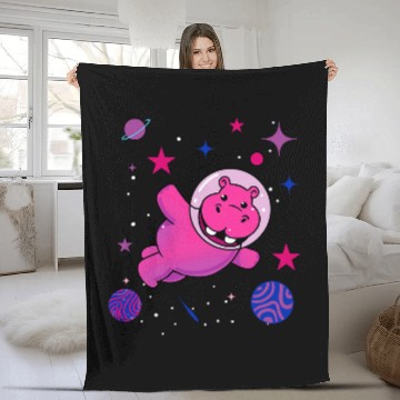 Discover Hippo Pet Bisexual Pride Hippo In Space Bisexual Baseball Tees Fleece Blankets