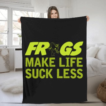 Discover Frog Pet Make Life Suck Less Frog Toad Joke Baseball Tees Fleece Blankets