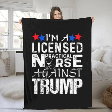 Discover nurses Job Licensed Practical nurses Against Trump Democrat 2024 Elec Zip Fleece Blankets