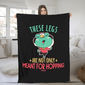 Discover Frog Pet Listen to Children Music Frog Toad Fleece Blankets