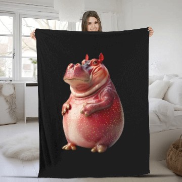 Discover Hippo Pet Fig Baseball Tees Fleece Blankets
