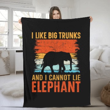 Discover Elephant Pet I Like Big Trunks And I Cannot Lie Elephant Baseball Tees Fleece Blankets
