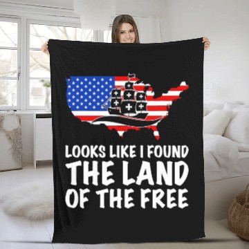 Discover 1492 Christopher Columbus Day 8 Baseball Tees Fleece Blankets