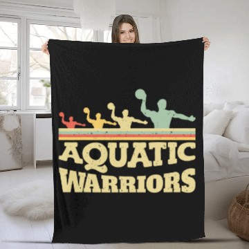Discover Aquatic Warriors Water Polo 1 Baseball Tees Fleece Blankets