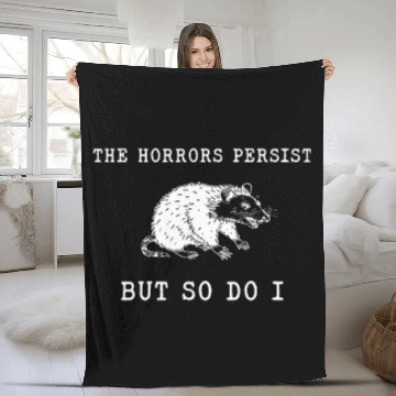 Discover Raccoon Pet The Horrors Persist But So Do I Baseball Tees Fleece Blankets