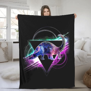 Discover Aesthetic Galaxy Brontosaurus Baseball Tees Fleece Blankets