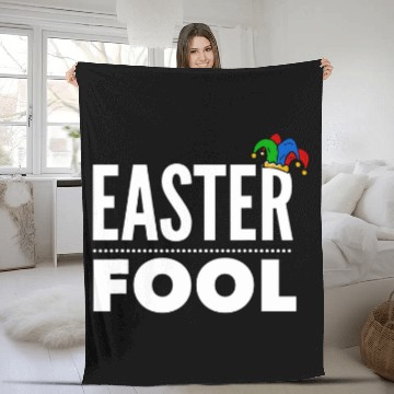 Discover Easter Fool Easter and April Fools Day Fleece Blankets