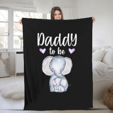 Discover Elephant Pet Daddy To Be Elephant Baby Shower Future Daddy Zip Fleece Blankets