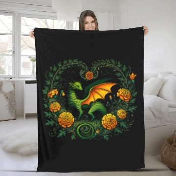 Discover Dragon Pet Marigold Moss Dragon Illustration 1 Baseball Tees Fleece Blankets
