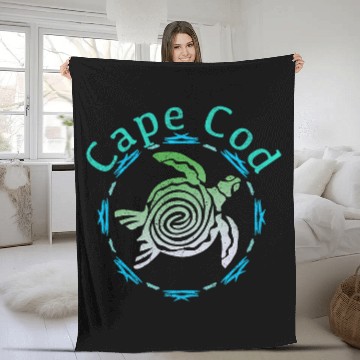 Discover Turtle Pet Cape Cod Tribal Turtle Baseball Tees Fleece Blankets