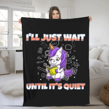 Discover Ill Just Wait Until Its Quiet Funny Elementary Teacher 7 Fleece Blankets