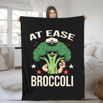 Discover At Ease Broccoli Funny Graphic Tees Baseball Tees Fleece Blankets