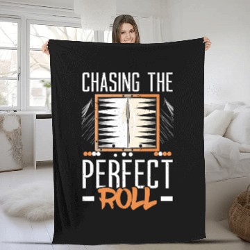 Discover Backgammon Player Strategy Board Game Dice Game 3 Fleece Blankets