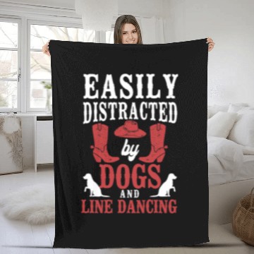 Discover Line Dancing Dance Teacher Dog Easily Distracted By Dogs And Fleece Blankets