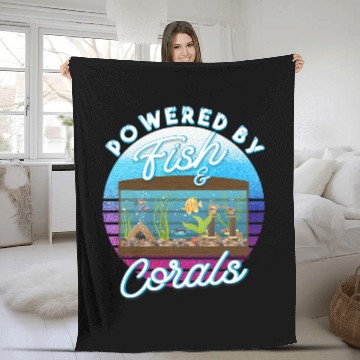 Discover Aquascape for Aquarium Fish Coral Fleece Blankets