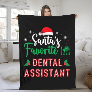 Discover dentists Job Technician General dentists Christmas Dental Assistant Fleece Blankets