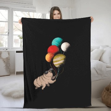 Discover Bear Pet Tardigrade Planets Solar Microbiology Water Bear 2 Zip Fleece Blankets