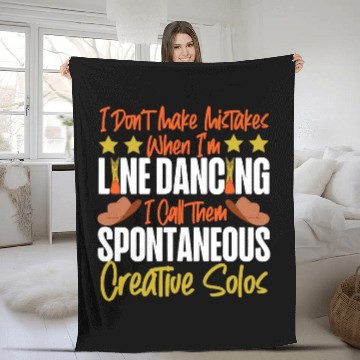 Discover Line Dancing Dance Teacher I Dont Make Mistakes When Im Baseball Tees Fleece Blankets