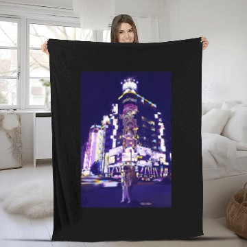 Discover Astronaut in Tokyo Baseball Tees Fleece Blankets
