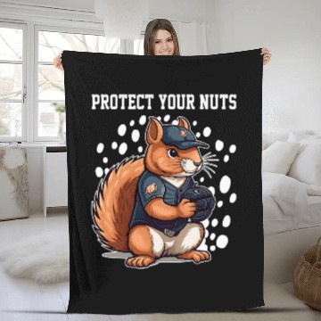 Discover Squirrel Pet Baseball Catcher Boys Girls Kids Baseball Tees Fleece Blankets