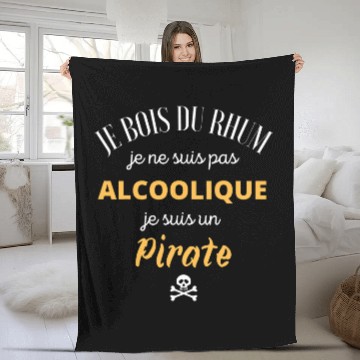 Discover Beer Fun Alcoholic HumourAlcohol Rum MojitoPirate Humorous Fleece Blankets