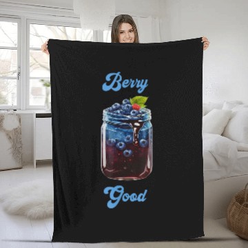 Discover Berry Good Blueberry Jam Fruit Healthy Garden Blueberries Baseball Tees Fleece Blankets