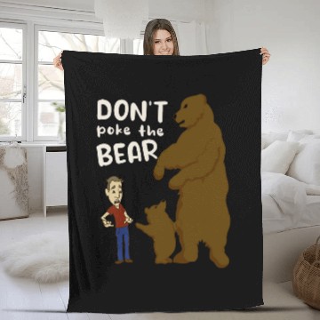 Discover Bear Pet Don t Poke Mama Papa Bear 11 Fleece Blankets