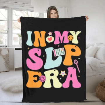 Discover In My Speech therapist Era SLP Speech Language Pathologist Baseball Tees Fleece Blankets