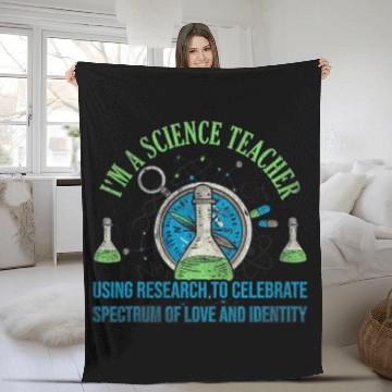 Discover Im A Science Teacher Using Research To Celebrate Spectrum Fleece Blankets