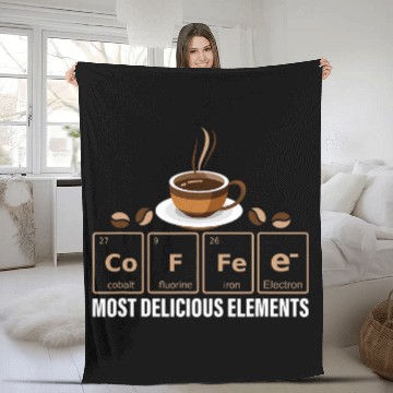 Discover Coffee Fun mosts Delicious Elements caffinated Scientist Baseball Tees Fleece Blankets