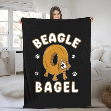 Discover Beagle Bagel Baker For Bake Roll Lovers And Puppy Owners Fleece Blankets