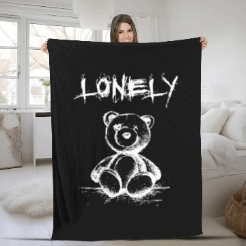 Discover Bear Pet Lonely Fleece Blankets