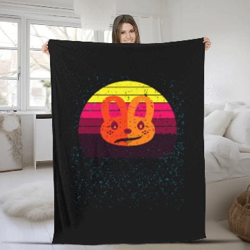 Discover Panda Pet Retro vintages Two Face Happy Sad deep meaning Fleece Blankets
