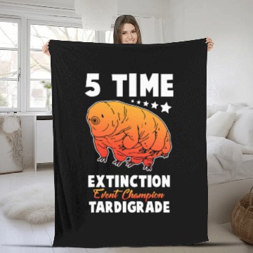 Discover Bear Pet Tardigrade Water Bear Extinction Event Champion Tdesign Tde 3 Fleece Blankets
