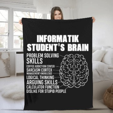 Discover Funny computer science students sayings gift computer scientist Fleece Blankets