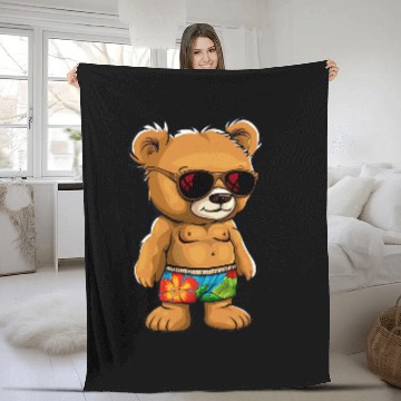 Discover Bear Pet Awesome Teddy Bear swim trunks Costume Baseball Tees Fleece Blankets
